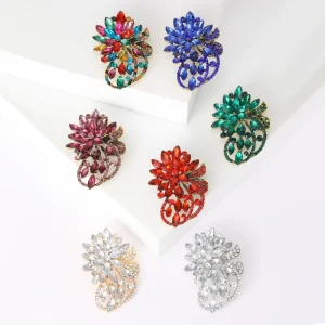 European American style Women’s Blouse Pin Elegant High End Alloy Clothing Accessory Personalized Vintage Fashion Brooch