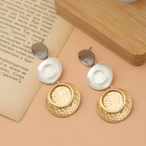 European Retro Dangle Earring Vintage Jewelry Huggie Drop Earring for Valentine’s Day Gift
