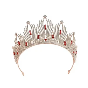 European Style Bridal Headwear Wedding Crown Metal Princess Decoration Birthday Performance Ornament Hair Accessories