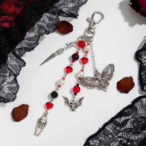 European and American Cross border Accessories Personalized Dark Style Gothic Waist Accessories Backpack Charms Keychains