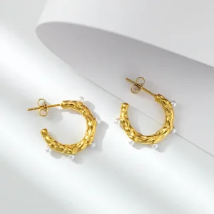 European and American Fashion Niche Temperament Pearl Earrings Light Luxury Versatile Earrings