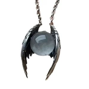 European and American Fashion Unique Personality Retro Pendant Ghost Wings Crystal Retro Necklace