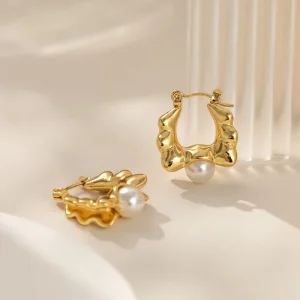 European and American Light Luxury French Retro High-End Geometric Niche Temperament Earrings