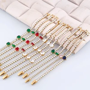 European and American Style Fashion Bracelet with Diamonds and High Sensitivity Design Titanium Steel Gold plated Bracelet