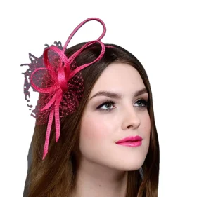 European and American Style Red Headbands New Design Wedding Fascinators for Women