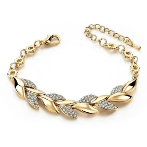 Exquisite Light Luxury Jewelry Bracelets 18k Gold Set Diamond Jewelry Bracelets for Women