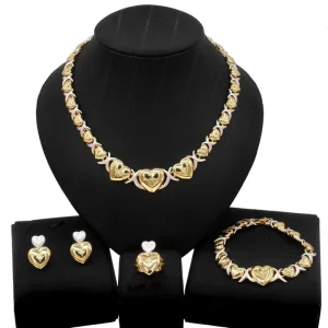 Exquisite Necklace I Love You Costume Jewelry Set Little Girls Child Kids Xoxo Jewelry Sets Z0055
