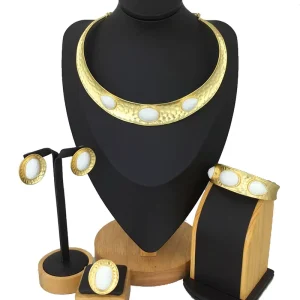 FHK12356 Costume Fashion Dubai Jewelry Accessories Gold Plated Ladies Jewelry Sets