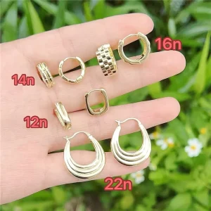 FM CKE0679 Good quality plating earring Fashion hoop earring Jewelry New design plated copper earring