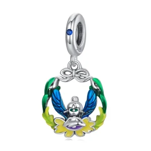 Factory 925 Sterling Silver Weird Elf Pendant Charm Fit Necklace & Bracelet Fine Jewelry DIY Birthday Gift for Women SCC2341