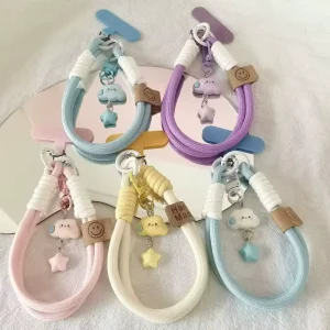 Factory Clouds Mobile Phone Lanyard Wristband Short Cute Pendant Keychain Fashion Pendants Charms
