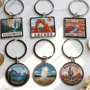 Factory Custom Enamel Keyring Promotional Keychain Logo Design Metal Key Chain Zinc Alloy Personalized Souvenir Keychains