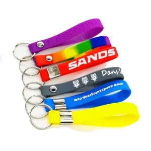 Factory Custom Logo Soft Rubber Keychain Eco Friendly Silicone Keyring for Marketing Campaign Events