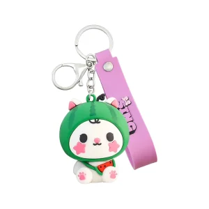 Factory Custom PVC Anime Cartoon Design Promotional Gift Keychain with Personalized Logo Service