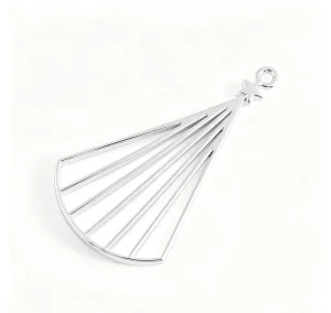 Factory Customize Luxury Bag Charms Hollow Fan Pendant Women Handbag Hanging Decoration Gift