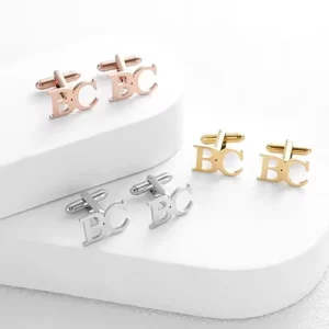 Factory Customized 925 Sterling Silver Fashionable Cufflinks Logo Tie Clip Factory DIY Men’s Business Accessories French Buttons