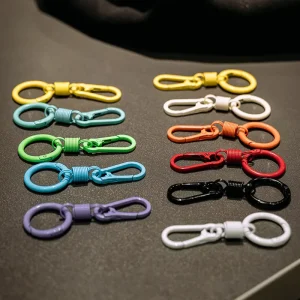 Factory Direct Colorful Swivel Lobster Clasp Hook Metal Snap Keychain Clip for DIY Lanyard Bag Charm Wallet Hardware Accessories