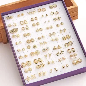 Factory Direct Fashion Geometric Silver Earrings Set 925 Jewelry Earring