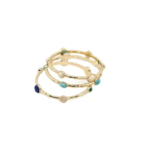 Factory Direct Fashion Zinc Alloy Thin Bracelet Package Resin Color Diamond Bangle