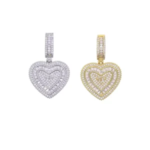 Factory Direct Heart CZ Necklace Fashion Pendant Jewelry for Women