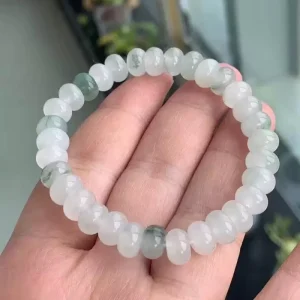 Factory Direct Natural 7A Float Flower Agate Beaded Bangles Women’s Gift Single Loop Jewelry