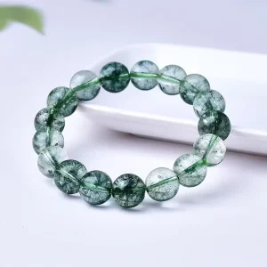 Factory Direct Natural 7A Green Phantom Quartz Women’s Gift Bracelet Single Loop Jewelry