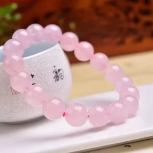 Factory Direct Natural 7A High Transparency Agate Bead Bracelet Women Healing Crystal Fashion Jewelry Gift