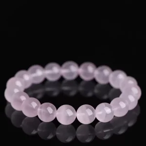 Factory Direct Natural High Clarity Ice Pink Agate Bead Headscarves Women Love Luck Flower Gift Crystal Fashion Jewelry