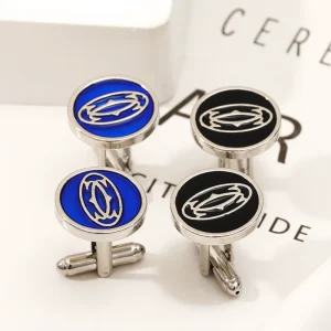 Factory Direct Sales Can Be Customized Zinc Alloy Simple Shape 12.8G Landscape Multi-Color Fashion Lightweight Cufflinks