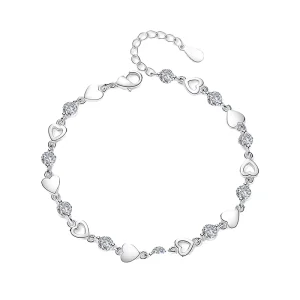 Factory Direct Silver Plated Stainless Steel Geometric Chain Link Bracelet Religious Charm for Anniversary Souvenir