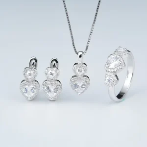 Factory Direct Women 925 Sterling Silver Jewelry Set