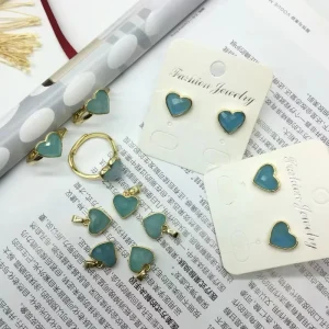 Factory Directly Sell Simple Design Fashion Delicate Natural Stone Jewelry Set for Women