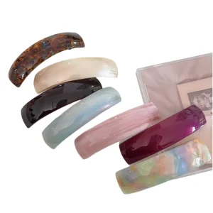 Factory Elegant Acrylic Metal Hair Accessories Non Slip Duckbill Hair Clips Barrettes Hairclips Hair Clip