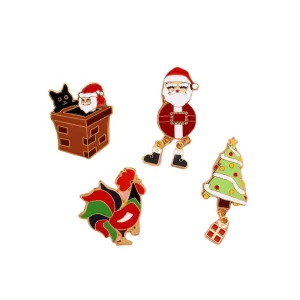 Factory Enamel Custom Design Lapel Pin Christmas Themed Anime Badges