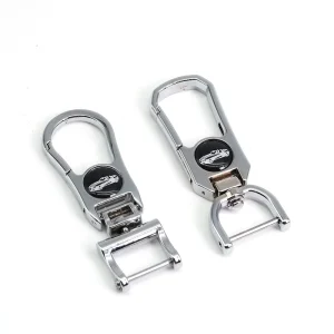 Factory Fashional Metal Zinc Alloy Car Key Tag Chain Keychains for Handbag and Gift