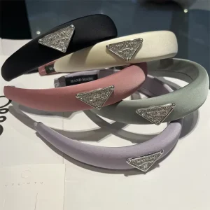 Factory Luxury Catalogue Designer Women’s Plush Hairbands Rhinestone Headband Hair Accessories
