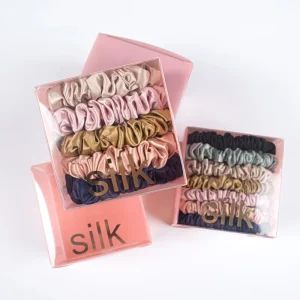 Factory Luxury Satin Hair Rolls Loose Elastic Silk Headbands Customizable Color Pattern for Girls Daily Casual Use