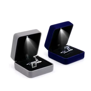 Factory Luxury Velvet Jewelry Box Custom Logo New Design Jewelry Packaging Boxes in Stock for Earrings Necklace Rings