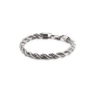 Factory Men’s Twisted Chain Bracelet New Nightclub Hip Hop Style Gold Plated Braided Rope Fashion Accessory Bracelet
