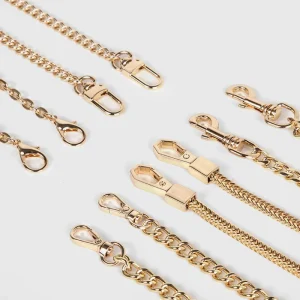 Factory Newest Design Ladies Handbags Accessories Bag Chain Metal Zinc Alloy Purse Charm Shoulder Strap Chain Bag Decoration