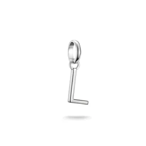 Factory Price Custom Logo Recycled S925 Silver Alphabet Charm Pendant, Women’s Gift Club Present Cross Border Online