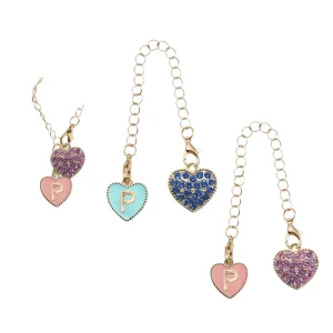 Factory Price Custom Logo Supported Heart Shaped Crystal Studded Fashion Pendant Casual Outfit Accessory
