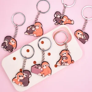 Factory Price Non-toxic Keychain Colorful Chaveiro Fashion Trend Trendy Mini Exquisite Novelty Washable Creative Keychain