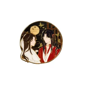 Factory Price Tianguan Blessing Gold Metal Badge Cute Chinese Anime Cartoon Brooch Custom Huacheng Hard Enamel Pin