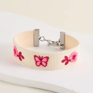 Factory Promotional Friendship Woven Bracelet Polyester Material Embroidery Decoration Universal Style Bracelet Suitable Daily