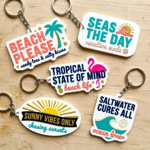 Factory Ship Direct Custom Printing PVC Keychain Soft Rubber 3D Logo Design Keyring Personalized Gift Bulk Promotional