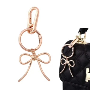 Factory Simple Bowknot Keychain Pendant Bag Charm Jewelry Hanging Ornament