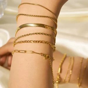 Factory Trendy Stainless Steel Plated 18K Gold Colorfast Unisex Cuban Link Bracelet Gift For Wedding Anniversary