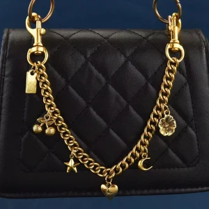 Factory direct Sale Cherry Blossom Flower Pendant Chain Women Fashionable Bag Chain Charm Cute Crossbody Accessory Bags Metal