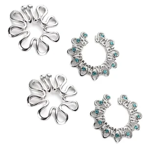 Fake Nipple Piercing Non Piercing Nipple Barbell Ring 14G Stainless Steel Jewelry Fashion Piercing
